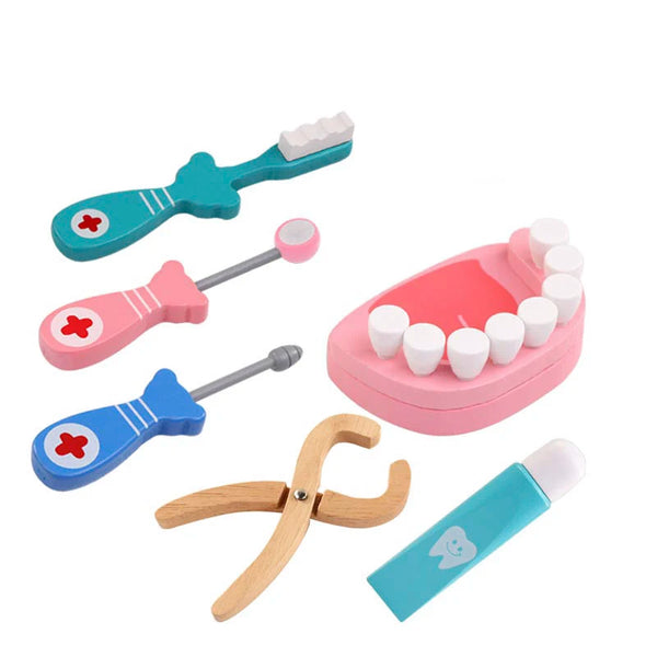 Jouets éducatifs de médecin en bois pour enfants, ensemble de coffre à médicaments de Simulation médicale pour enfants, jeu de rôle, jouet de Simulation