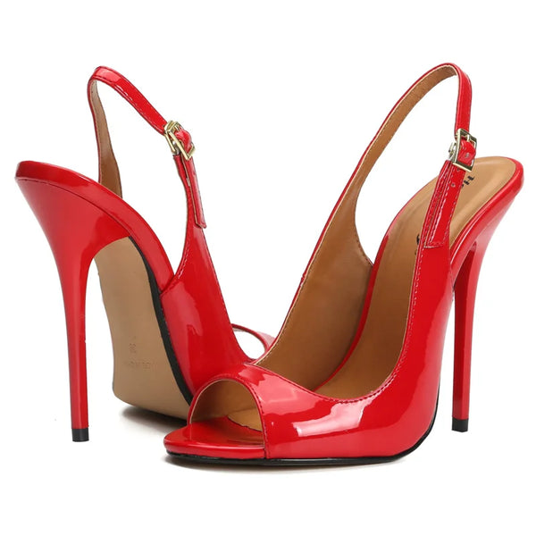 Sandales pour femmes 2025 chaussures d'été talons hauts Hey Si Mey tendances noir rouge dame pompes fête Slingback chaussure de danse femme grande taille
