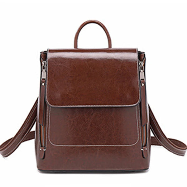 Cuir véritable femmes sac à dos bandoulière sac à bandoulière mode femme dame peau de vache livre scolaire ordinateur portable sacs de messager sacs à dos