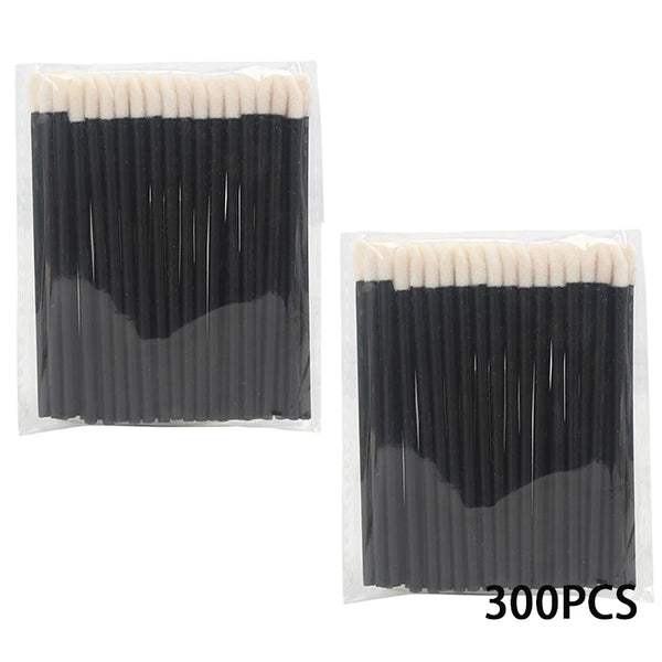Ensemble de pinceaux à lèvres en cristal, baguettes de brillant à lèvres, applicateurs pour Extension de cils, pinceaux de maquillage, outils de beauté, vente en gros, 300/500 pièces