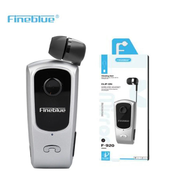 FineBlue F920 Mini Sans Fil Auriculares Pilote Bluetooth Casque Appels Rappeler Vibration Porter Clip Sport Écouteurs