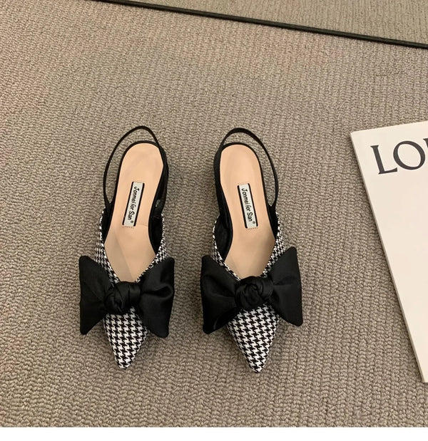 Baotou-Sandales pointues à talons bas pour femmes, bride fine, talons hauts, mode estivale, 2022
