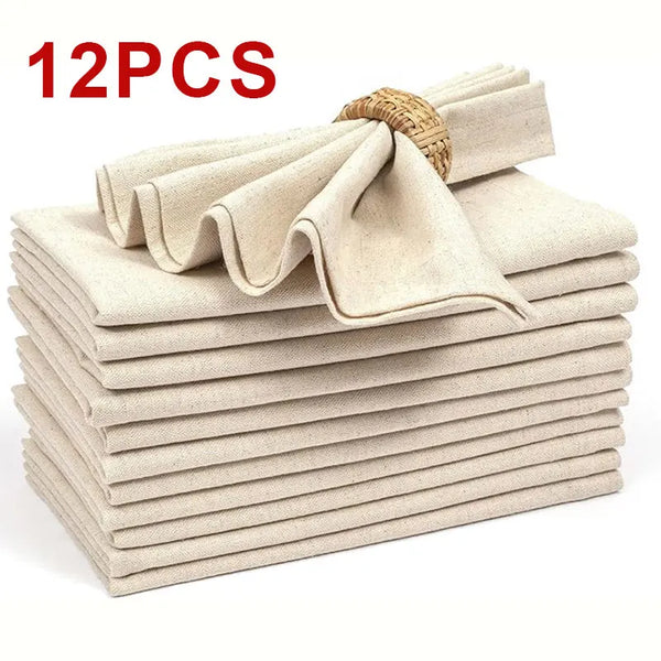 Serviettes de nappe, tampons épais en Polyester durables, cuisine réutilisable, salle à manger, décorations de vacances