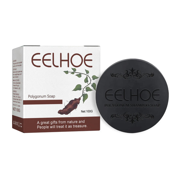 100g à base de plantes croissance des cheveux Anti perte de cheveux hydratant volumateur shampooing savon organique Polygonum cheveux assombrissant barre de savon