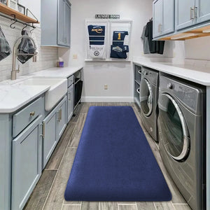 Tapis de sol épais absorbant pour salle de bain, en flanelle, à séchage rapide, antidérapant, longue bande épaisse, pour cuisine, salle de bain
