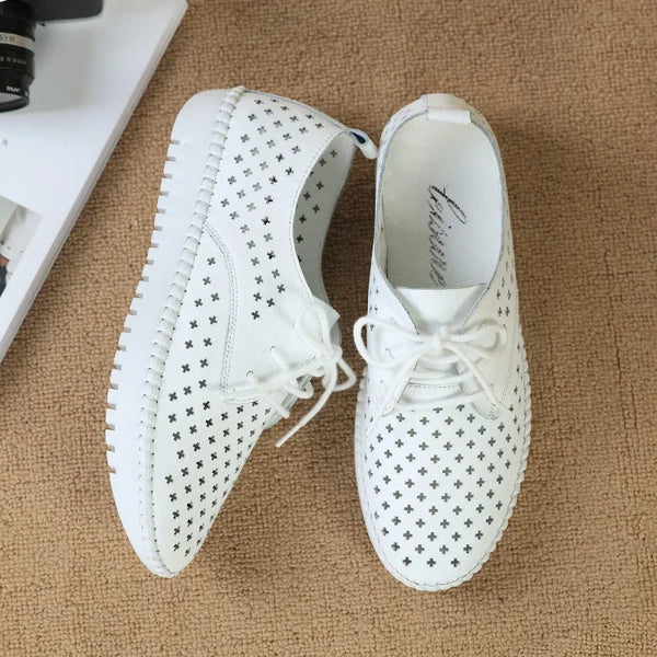2021 été baskets femmes plate-forme chaussures femme en cuir véritable marche sandales plates pour femmes respirant confort chaussures de vacances
