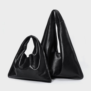 Grands sacs à bandoulière noirs pour femmes, grand sac de shopping Hobo de qualité, petit sac à main à bandoulière en cuir véritable, fourre-tout de voyage pour dames