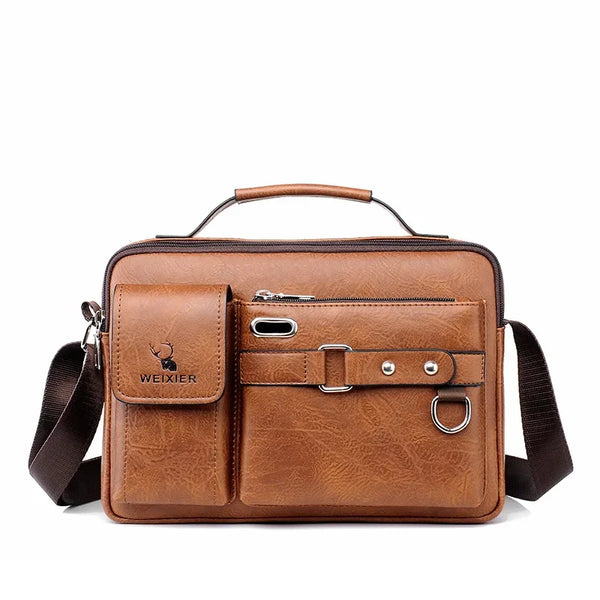 2024 nouveaux hommes sac à bandoulière pour 10.4 "Ipad PU cuir affaires sacs à main hommes sacs de messager mode homme sac à bandoulière