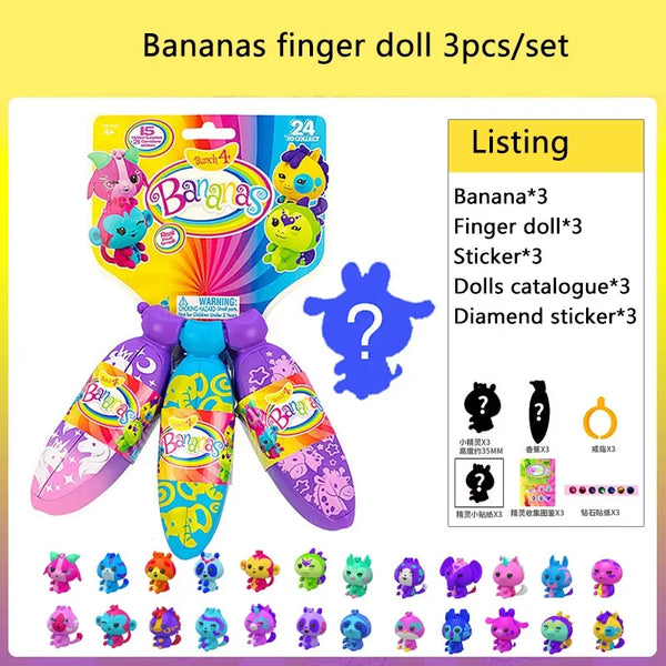Boîte ennemi parfumée pour enfants, arbre à fleurs sauvages, banane, beurre au doigt mignon, jouets surprises, cadeaux d'anniversaire pour filles
