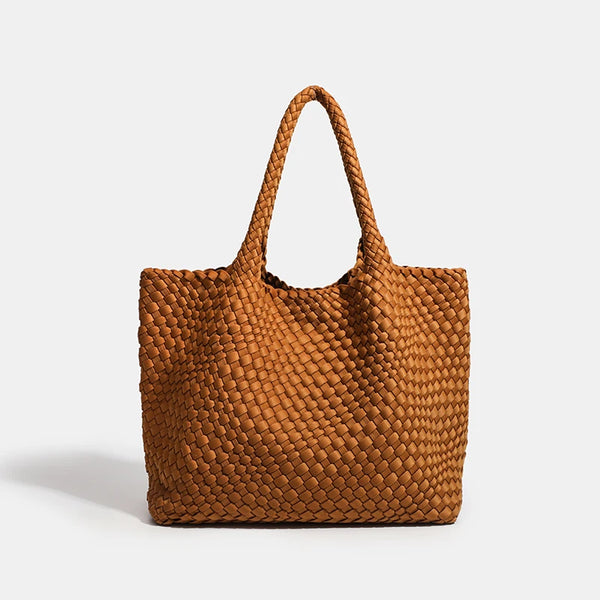 Sac fourre-tout en néoprène tissé à la main pour femme, grande taille, sacs à la mode, produit chaud, grand volume, 2024