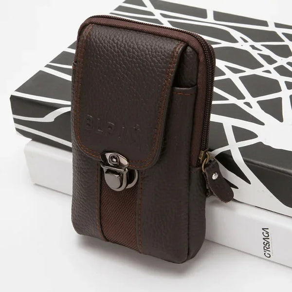 Sac de ceinture en cuir Fanny Pack portefeuille taille ceinture pochette Fannypack décontracté téléphone portable sacs mobiles porte-monnaie haute qualité sac à main
