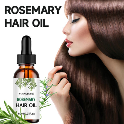 Huile essentielle de romarin pour cheveux denses, réparation des dommages aux cheveux, prévient la perte de cheveux, favorise la croissance des cheveux, combats, pellicules, cuir chevelu sec, ajoute de la brillance