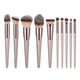 Ensemble de pinceaux de maquillage, couleur champagne, pour fond de teint, poudre, blush, fard à barrage, mélange Kabuki, outil de beauté, 10 pièces