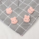 Porte-couette non ald lapin en peluche, clip de couverture, une clé pour déverrouiller les couvertures, attache de couverture, porte-drap de lit, mignon, 4 pièces