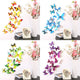 Autocollants muraux papillons 3D en PVC, 12 pièces, cadeau du nouvel an, décorations pour la maison, papier peint auto-adhésif pour salon