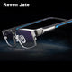 Reven Jate-Monture de lunettes pour hommes, ultra légère, flexible, IP, placage électronique, matériau métallique, lunettes à jante, mode, EJ267