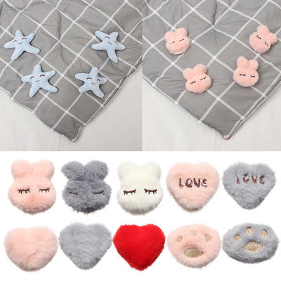 Porte-couette non ald lapin en peluche, clip de couverture, une clé pour déverrouiller les couvertures, attache de couverture, porte-drap de lit, mignon, 4 pièces