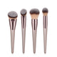 Ensemble de pinceaux de maquillage, couleur champagne, pour fond de teint, poudre, blush, fard à barrage, mélange Kabuki, outil de beauté, 10 pièces