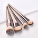 Ensemble de pinceaux de maquillage, couleur champagne, pour fond de teint, poudre, blush, fard à barrage, mélange Kabuki, outil de beauté, 10 pièces