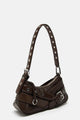 Sac à main rétro en cuir PU pour femmes, fourre-tout initiés, sous les bras, vintage, poignée supérieure, petit sac sous-axillaire féminin