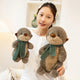 Écharpe de Simulation d'animaux de loutre, 26/40cm, poupées douces, oreiller, jouets, décoration de bureau, de maison, cadeaux d'anniversaire et de noël amusants pour bébé, nouvelle collection
