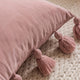 Housse de coussin décorative solide avec glands, taie d'oreiller avec Accent Boho, pour canapé, chambre à coucher, voiture, 1 pièce