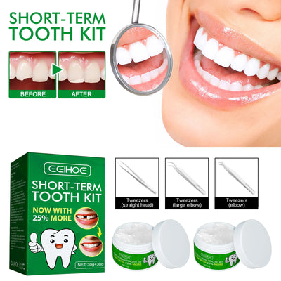 Kit de réparation temporaire des dents, fausses dents, colle solide, adhésif pour prothèse dentaire, blanchiment des dents, outil de beauté pour réparer les dents