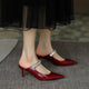 Sandales de Luxe en Cuir à Talons Hauts et Pointus pour Femme, Pantoufles de Soirée en Diamant, Nouvelle Collection Été 2024