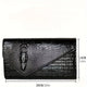 Pochette élégante pour femme, grande capacité, sac à bandoulière imprimé crocodile