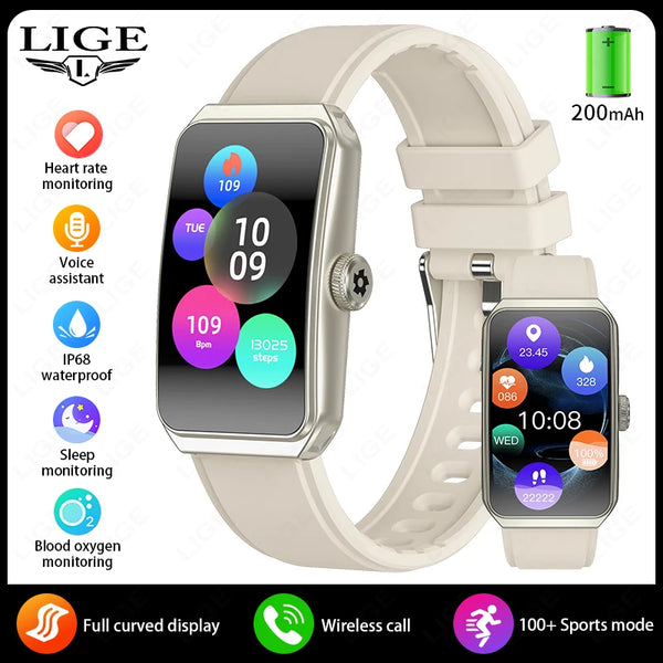Montre intelligente pour hommes femmes 2025 Bluetooth appel Smartwatch sport Bracelet santé Fitness Tracker IP68 étanche Bracelet intelligent