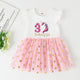Robe tutu de princesse rose pour petite fille, chemise d'anniversaire, tenue de fête d'anniversaire pour bébé, enfant en bas âge, 1 à 4 ans, Nairobi Orn