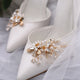 1 paire de pinces à chaussures en strass, boucles, fleur en cristal, breloques de chaussures, ornements, bottes de fête de mariage, décoration pour femmes et filles