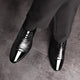 Chaussures provoqué en cuir décontractées pour hommes, chaussures formelles, chaussures trempées, noir, marron, anglais, luxe, bureau, fête, élégant