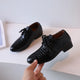 Chaussures en cuir pour garçons, pour fête, spectacles de mariage, défilés, Cool, à lacets, classiques, à la mode, mocassins, robe pour enfants, PU, 2023