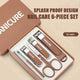 Ensemble d'outils de beauté des ongles en acier inoxydable, coupe-ongles anti-éclaboussures, maison avancée, coupe-ongles spéciaux, nouveau, 4/6