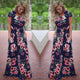 Femmes été imprimé fleuri Maxi 2025 ample blanc Boho Robe de plage femmes Vintage soirée longue Robe robes femme Robe