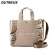 Sac en toile à volants de style japonais pour femmes, sacs grande taille pour filles, sacs à main décontractés assortis, messager portable CommPiedmont, nouveau