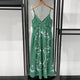 Robe à manches courtes et col rond pour femmes, douce, florale, broderie croisée, creuse, printemps et été, 2025