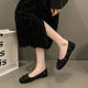 Chaussures plates pour femmes 2026, nouveau design à sequins, souples et antidérapantes, type ballerines, confortables pour le travail