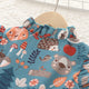 Humor Bear – tenue décontractée pour filles, série d'impression forêt, robe de soirée, bord en dentelle, manches volantes, col rond, pour enfants de 2 à 6 ans
