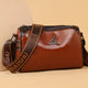 Sac messager en cuir véritable pour femme, cire à l'huile de haute qualité, multicouche, grande capacité, sac à bandoulière de luxe initié, sac à main, sac à main