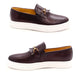 Mocassins plats faits à la main pour hommes, chaussures décontractées en cuir, chaussures de soirée formelles, bouton en métal, motif tissé, rendez-vous de luxe