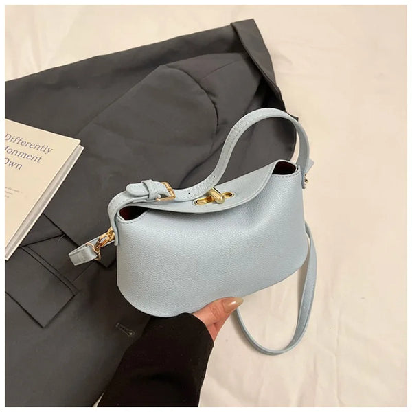 Niche marque femmes mode sac à main doux polyvalent épaule sac de messager 2025 Super chaud jaune Portable sac seau sac pour femmes