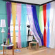 Panneau de drapé en tulle pur pour salon, style européen et américain, pour fenêtres blanches, rideaux de porte solides AP184 #3-40