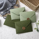 20 pcs/lot 16x12 cm enveloppe pour Invitations cartes postales boîte-cadeau Message 300g papier vert mariage affaires sac de rangement fournitures