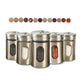 Shaker à Épices en Acier Inoxydable, Pot d'Assaisonnement pour Camping, Sel, Sucre, Gadget Rotatif de Cuisine, Belle