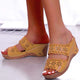 Sandales chaussures femmes été plate-forme chaussures femme sans lacet chaussures de marche coin femmes sandales rétro femme pantoufles chaussures femme