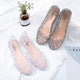Sandales d'été décontractées pour femmes, chaussures respirantes creuses, chaussures Parker rondes, pantoufles en cristal de accent de MSI, mode