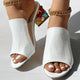 Femmes sandales en cristal 2024 nouveau printemps été sandales à bout ouvert talons carrés plage mode sandales femmes Sandalias De Mujer
