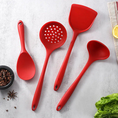 Spatule en Silicone domestique, pelle à frire, cuillère à soupe, poêle antiadhésive, ustensiles de cuisine